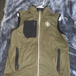 Forest green Polo Ralph Lauren sport vest.